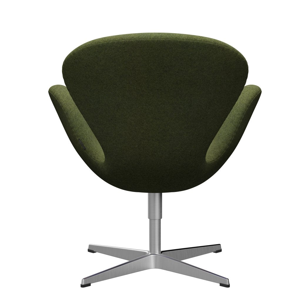 Fritz Hansen Swan Lounge, satynowy szczotkowany aluminium/divina md Wintergreen