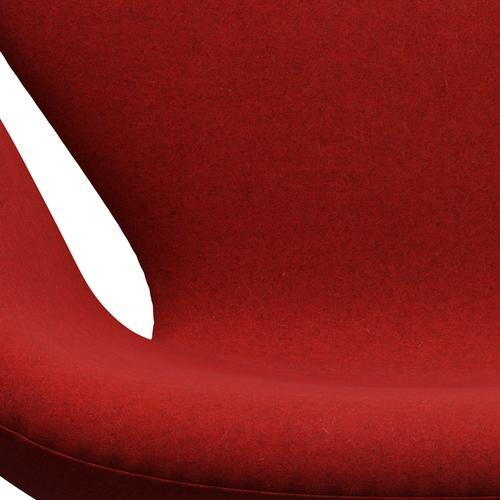 Fritz Hansen Swan Frea, satynowy szczotkowany aluminium/divina Melange Red