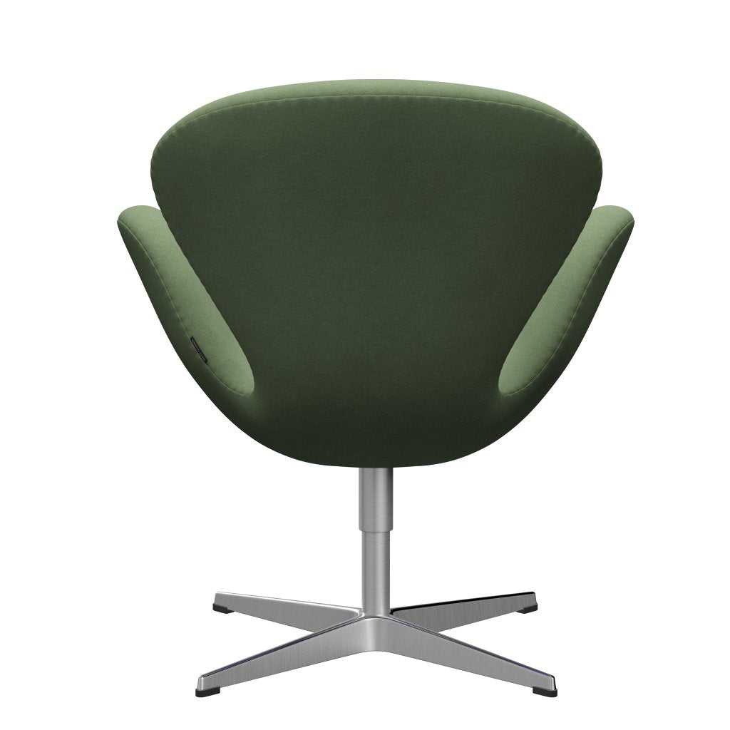 Fritz Hansen Swan Frea, satynowy szczotkowany aluminium/divina Olive Green