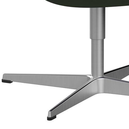 Fritz Hansen Swan Frea, satynowy szczotkowany aluminium/divina Olive Green