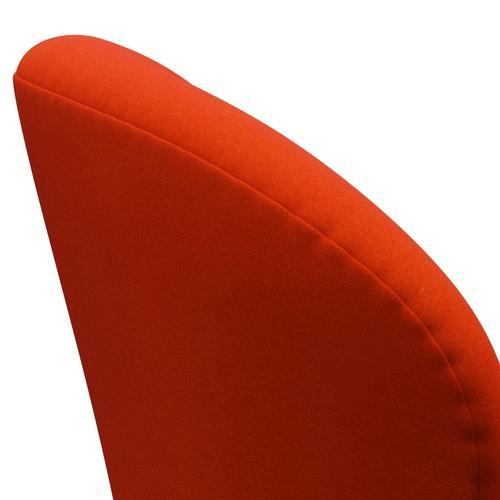 Fritz Hansen Swan Frea, satynowy szczotkowany aluminium/Divina Orange/Red