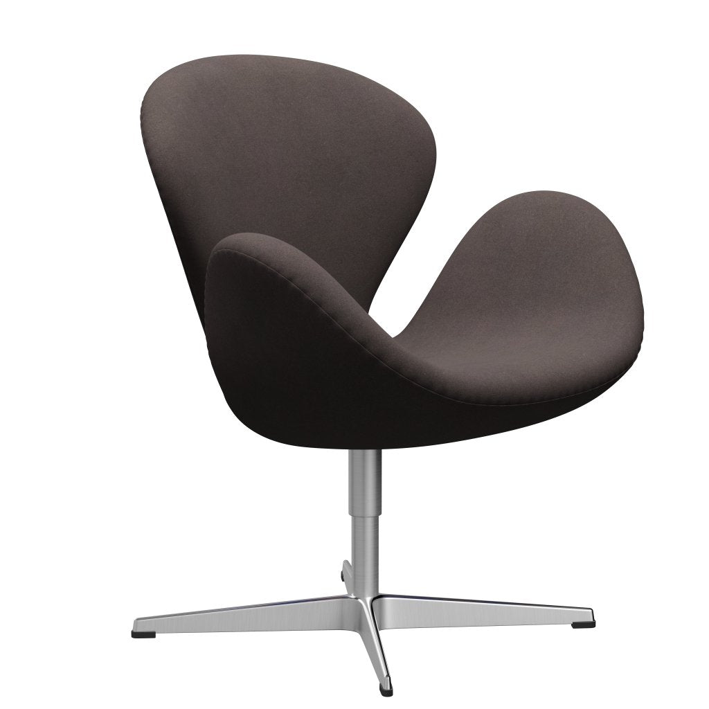 Fritz Hansen Swan Frea, satynowy szczotkowany aluminium/Divina Pastel Brown