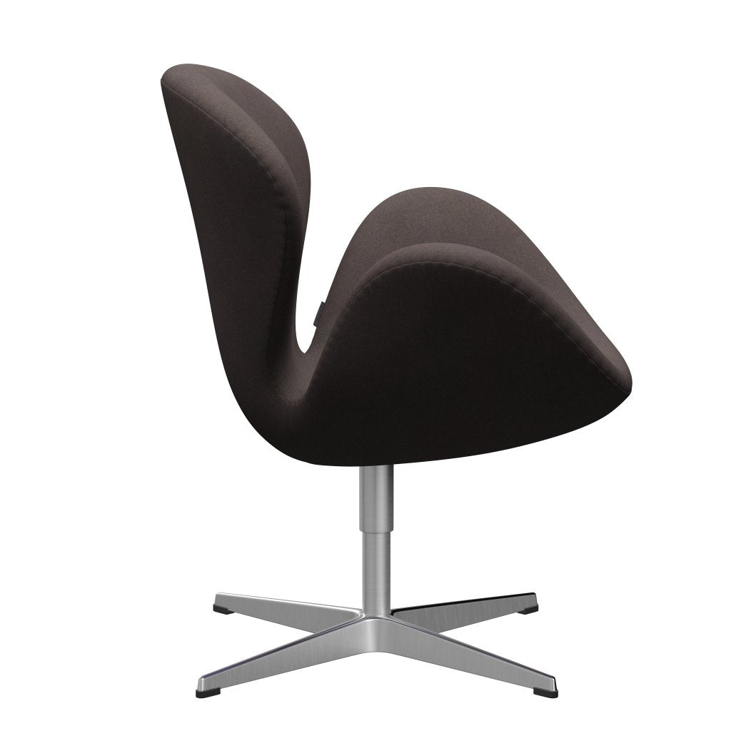 Fritz Hansen Swan Frea, satynowy szczotkowany aluminium/Divina Pastel Brown