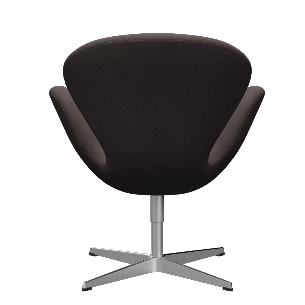 Fritz Hansen Swan Frea, satynowy szczotkowany aluminium/Divina Pastel Brown