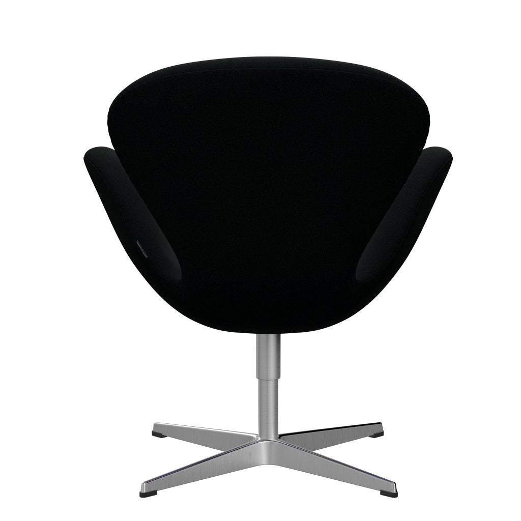 Fritz Hansen Swan Lounge, satynowy szczotkowany aluminium/Divina Black