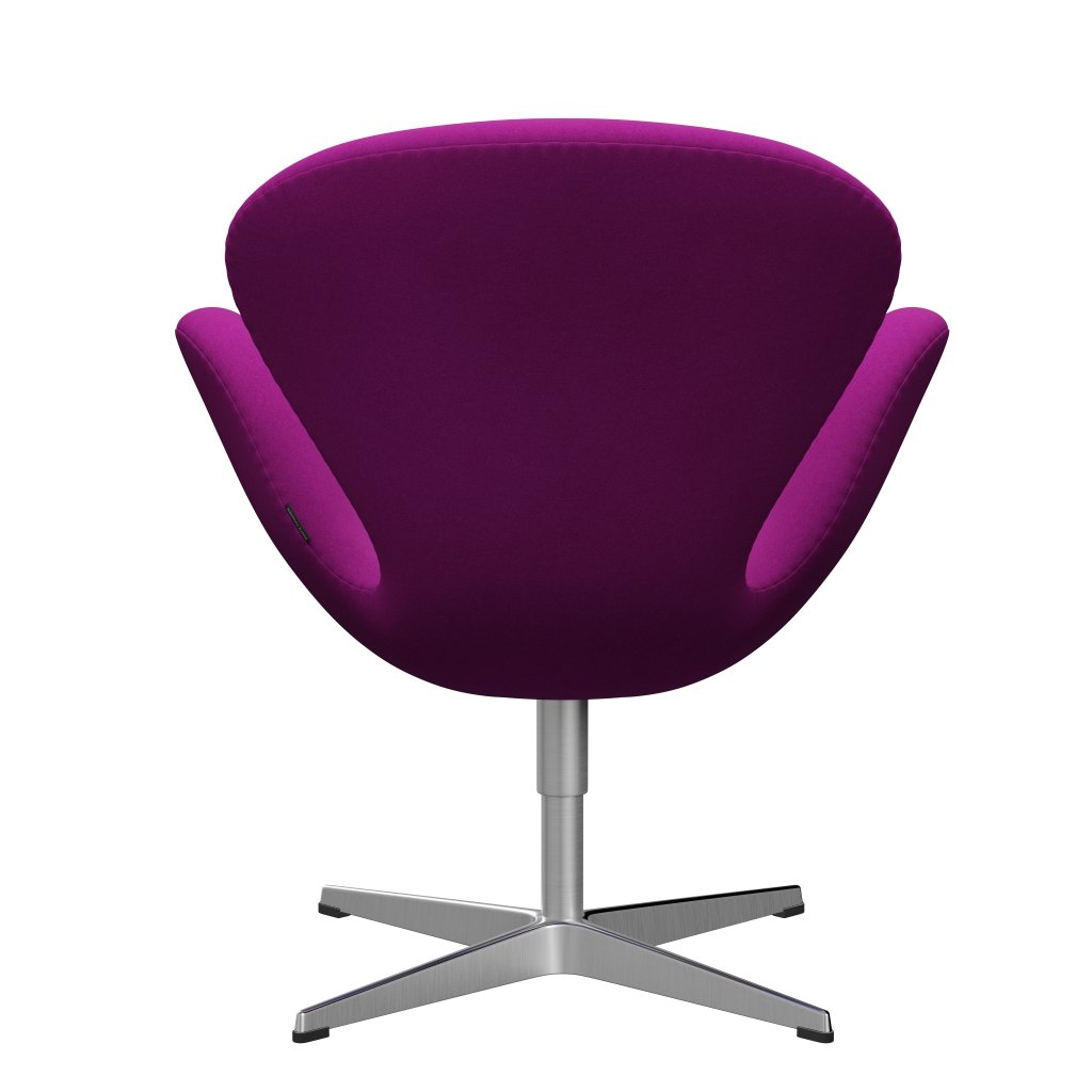 Fritz Hansen Swan Lounge, satynowy szczotkowany aluminium/divina Violet (666)