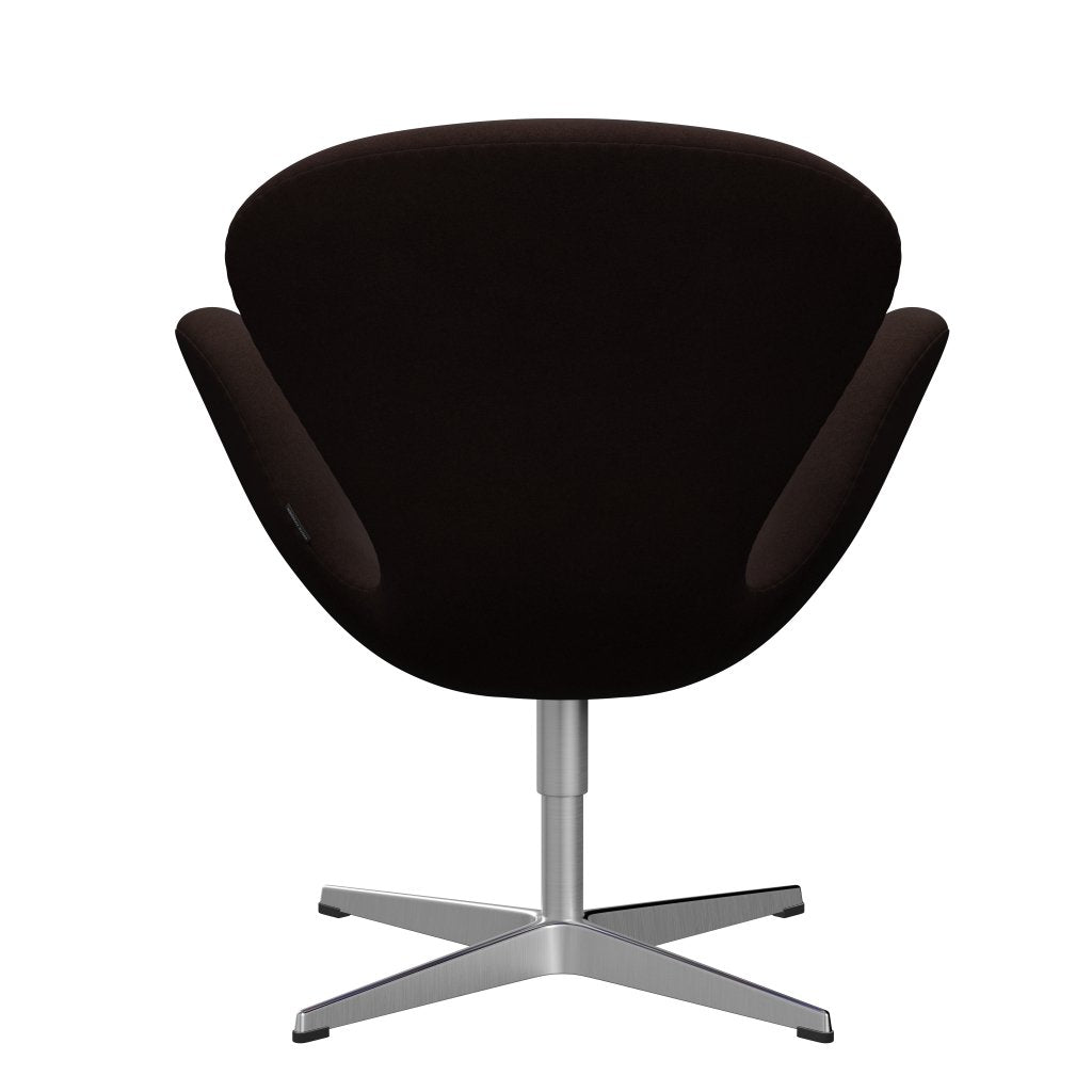 Fritz Hansen Swan Frea, satynowy szczotkowany aluminium/Divina Warm Brown