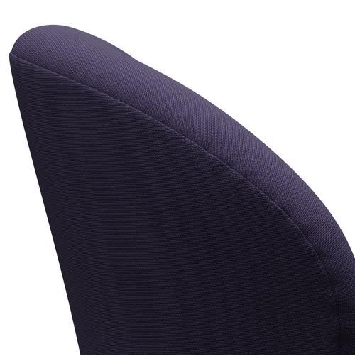 Fritz Hansen Swan Lounge Chair, Satin Brushed Aluminium/Fame Violet Dark