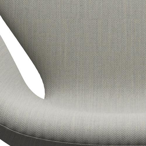 Fritz Hansen Swan Lounge Chair, Satin Brushed Aluminium/Fiord Beige/Stone