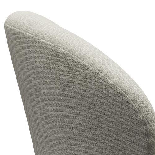 Fritz Hansen Swan Lounge Chair, Satin Brushed Aluminium/Fiord Grey