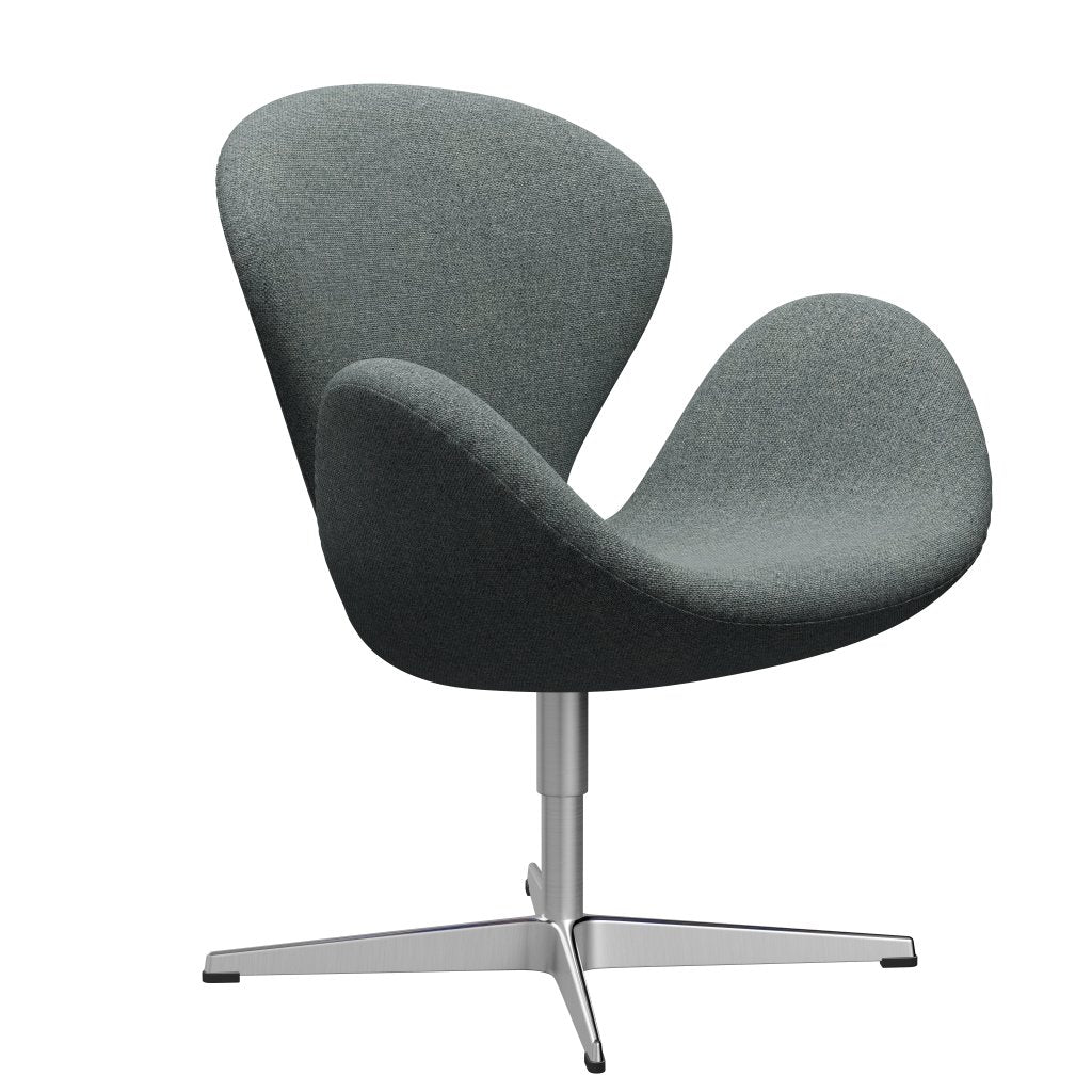 Fritz Hansen Swan Salounge, sosowanie szczotkowane aluminium/hallingdal grey