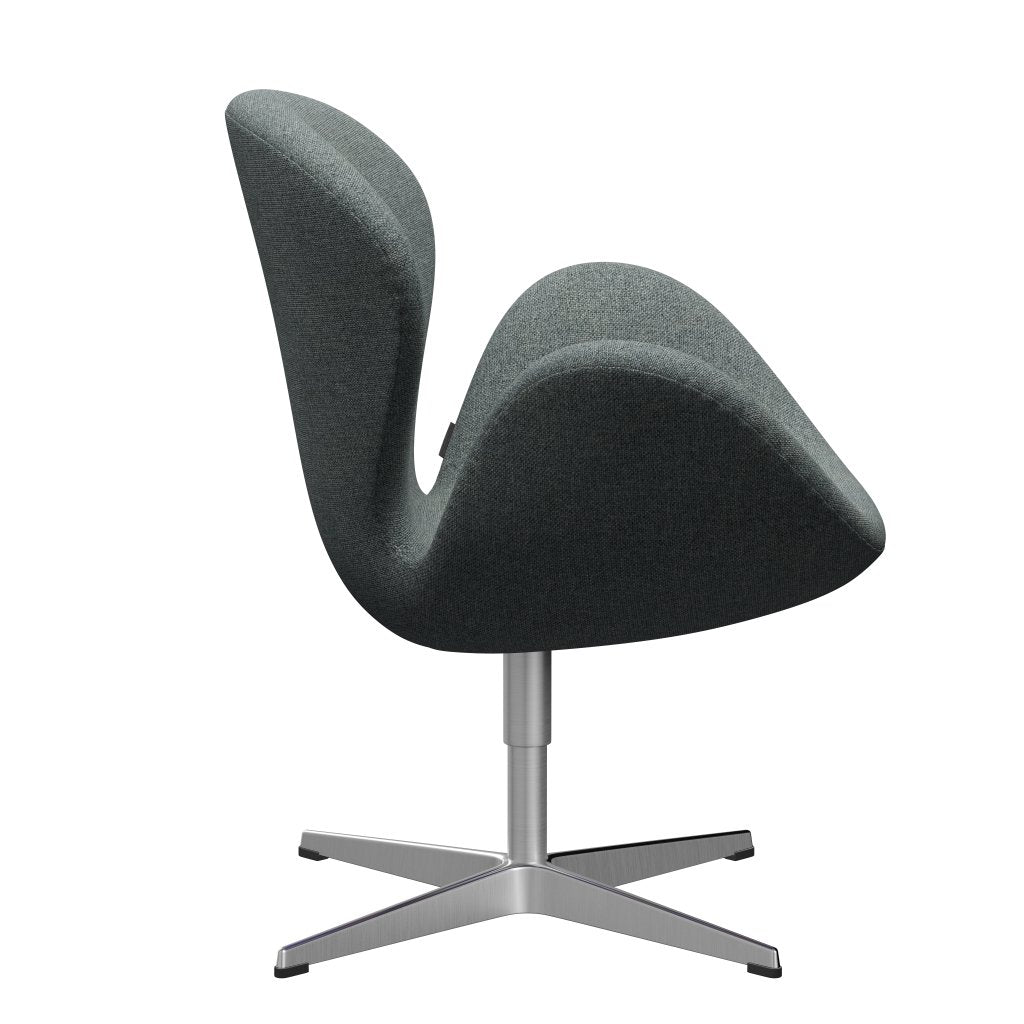 Fritz Hansen Swan Salounge, sosowanie szczotkowane aluminium/hallingdal grey