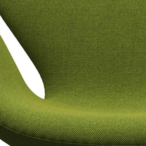 Fritz Hansen Swan Lounge Chair, Satin Brushed Aluminium/Hallingdal Green