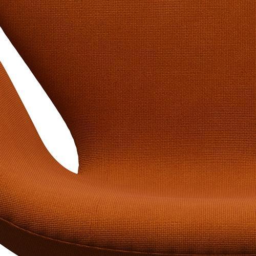 Fritz Hansen Swan Sallo -Lounge, satynowy szczotkowany aluminium/halingdal Orange (547)