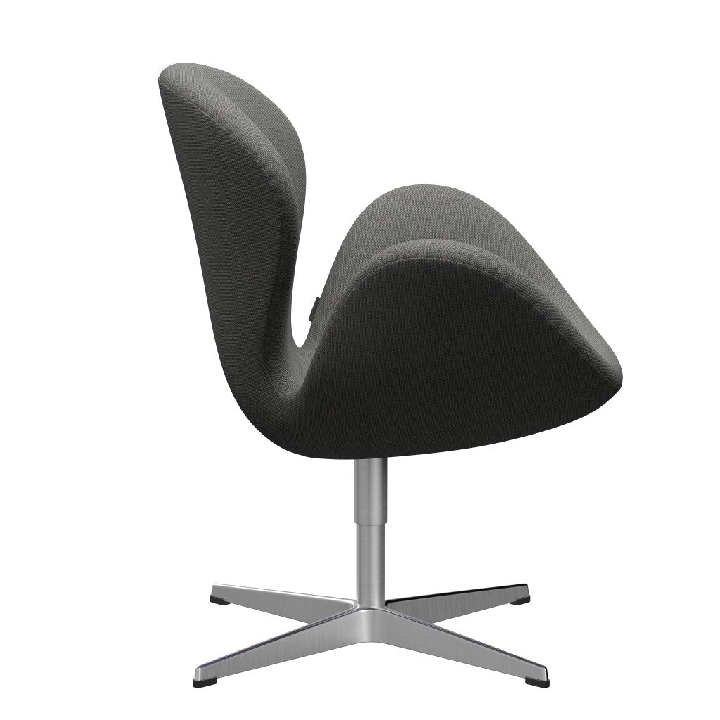 Fritz Hansen Swan Sallo -Lounge, satynowy szczotkowany aluminium/Re Taupe/Natural