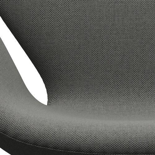 Fritz Hansen Swan Lounge Chair, Satin Brushed Aluminium/Re Wool Taupe/Natural