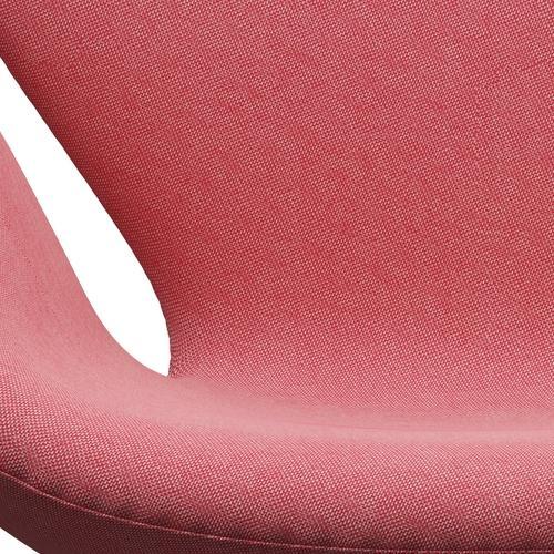 Fritz Hansen Swan Frea, satynowy szczotkowany aluminium/Rime Light Red/White