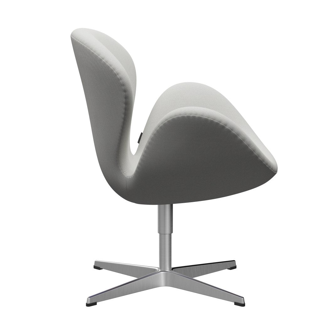 Fritz Hansen Swan Sallo -Lounge, satynowy szczotkowany aluminium/stalcut trio delikatne mięty zielony