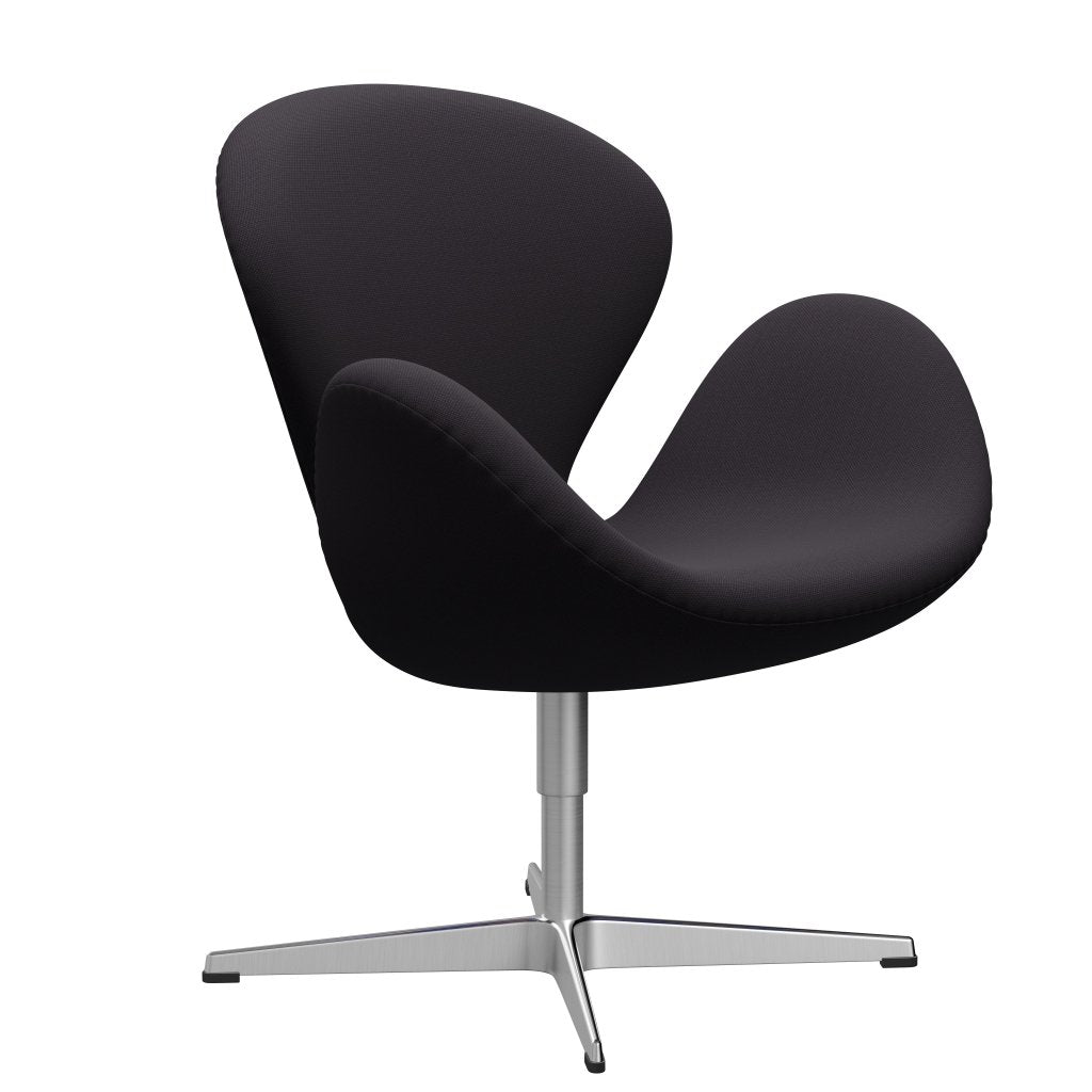 FRITZ HANSEN SWAN SALOUNGE, satynowy szczotkowane aluminium/stalcut fiolet ciemny