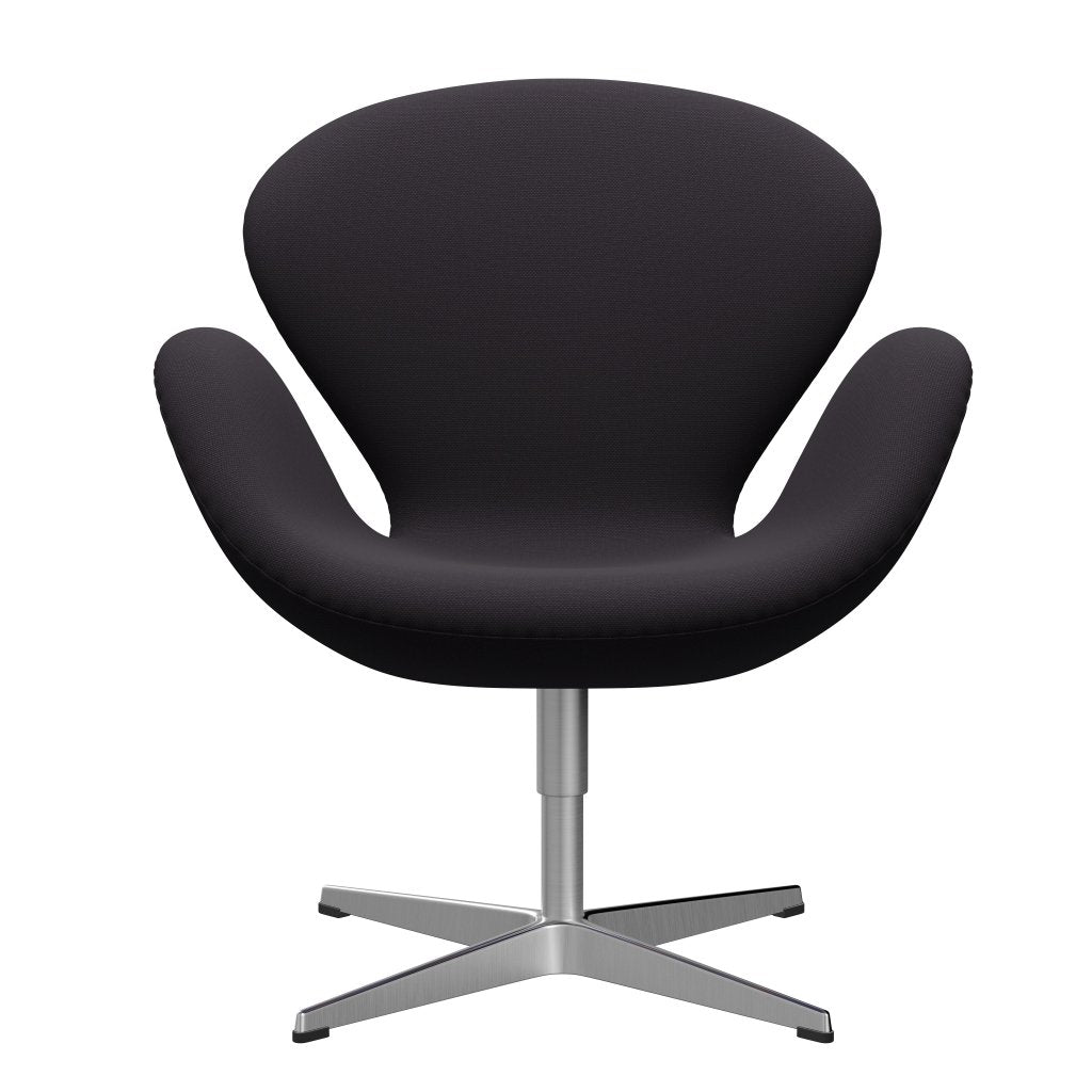 FRITZ HANSEN SWAN SALOUNGE, satynowy szczotkowane aluminium/stalcut fiolet ciemny