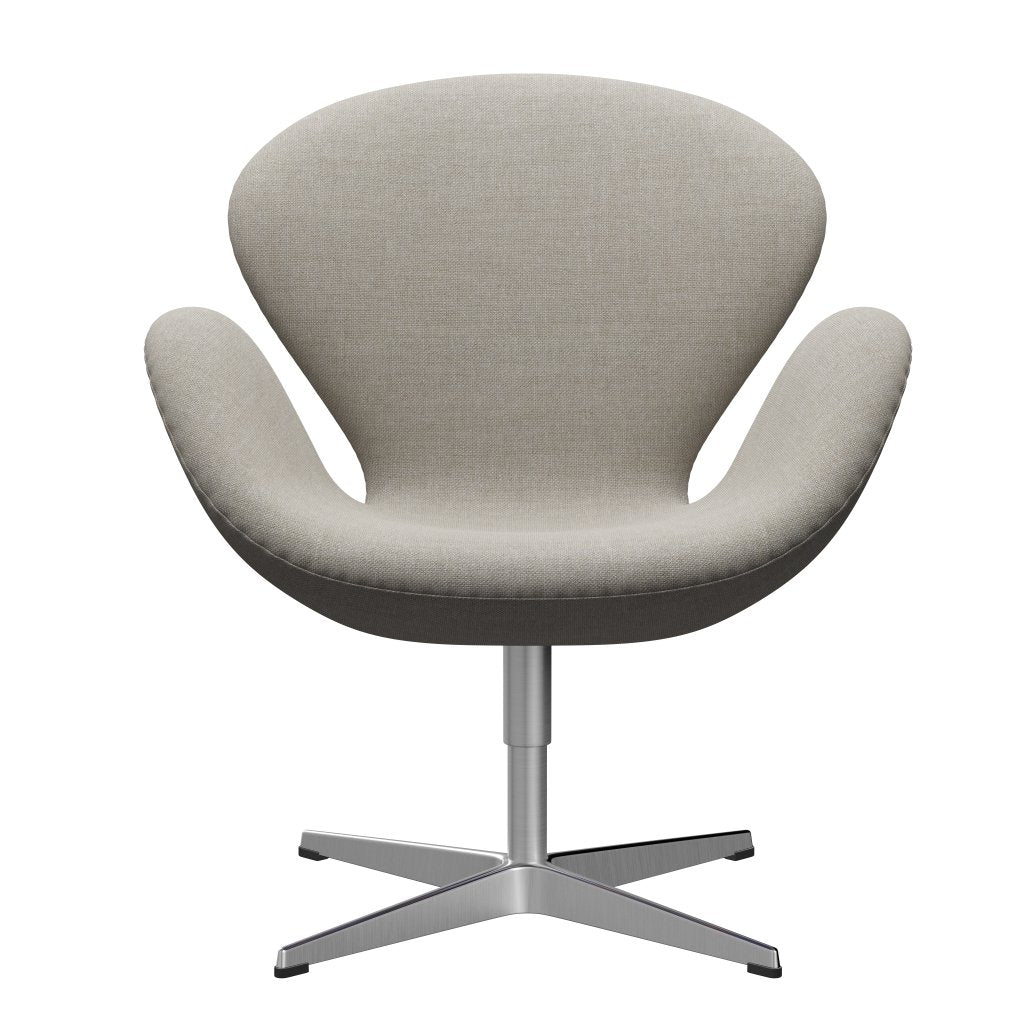 Fritz Hansen Swan Frea, satynowy szczotkowany aluminium/sunniva beige