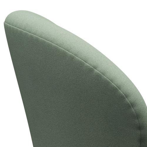 Fritz Hansen Swan Lounge Chair, Satin Brushed Aluminium/Tonus Mint Green