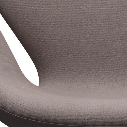 Fritz Hansen Swan Lounge Chair, Satin Brushed Aluminium/Tonus Dusty Sand