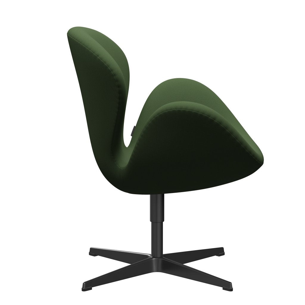 FRITZ HANSEN SWAN SALOUNGE, Black Lanquered/Capture Moss Green