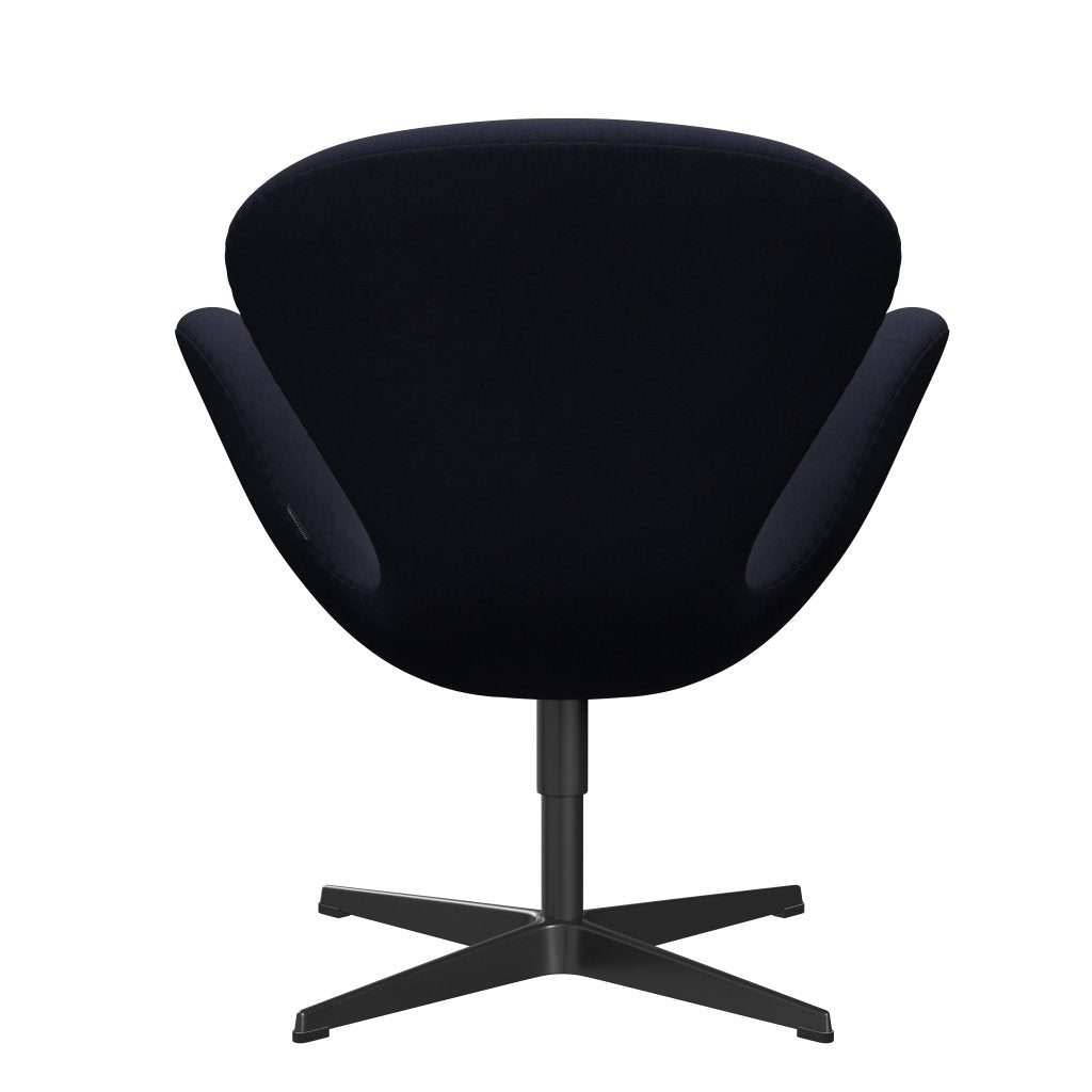 Fritz Hansen Swan Lounge Chair, Black Lacquered/Comfort Earth Grey