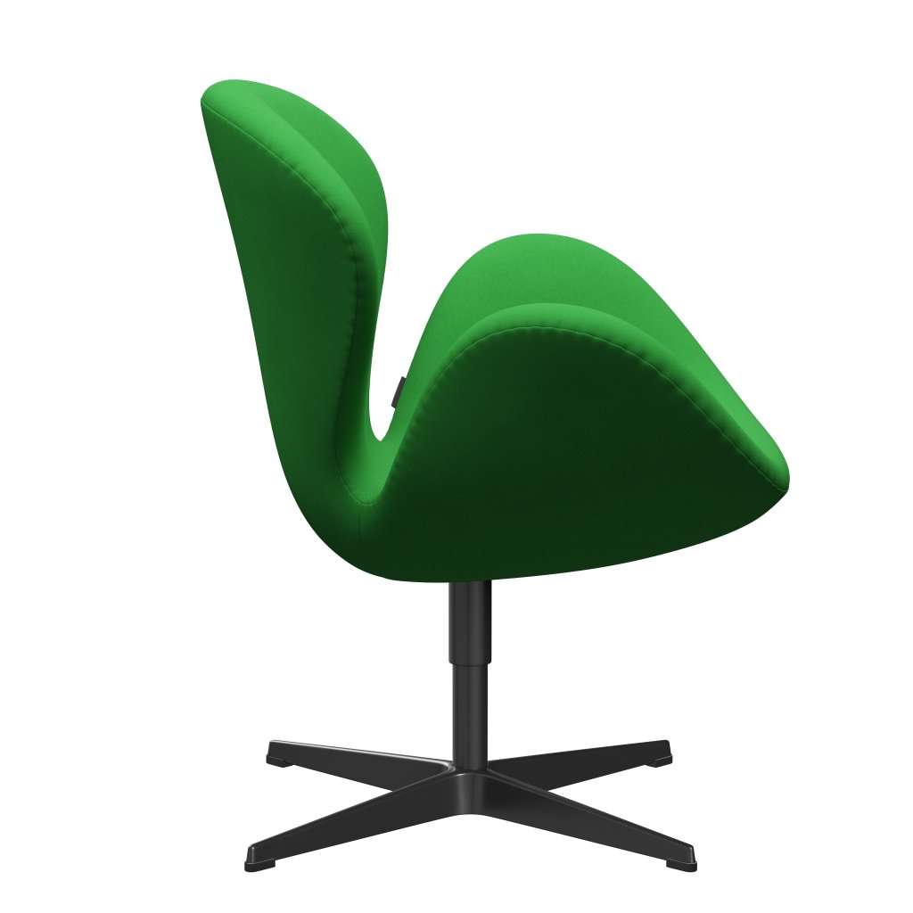 Fritz Hansen Swan Lounge Frea, czarny lakier/Comfort Green (68003)