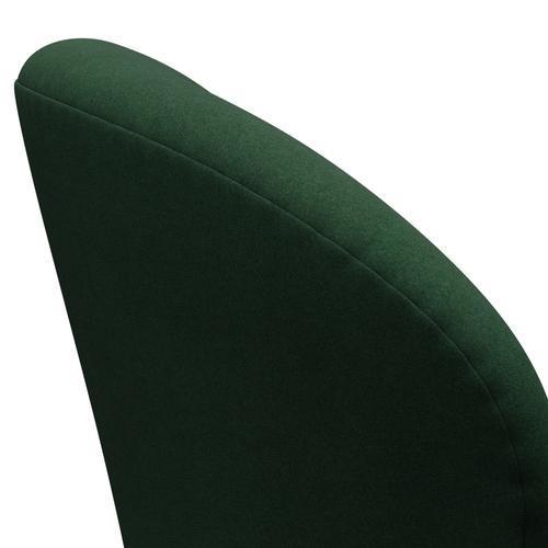 Fritz Hansen Swan Lounge, czarny lakier/Divina Dark Green (876)