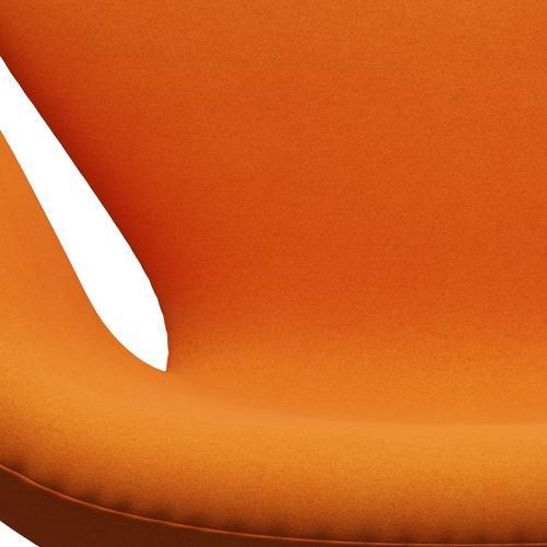 Fritz Hansen Swan Lounge Fotela, czarny lakier/Divina Orange (444)