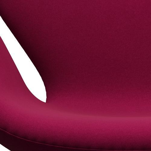 Fritz Hansen Swan Lounge, czarny lakier/Divina Pink Dark