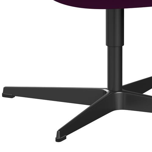 Fritz Hansen Swan Lounge, Black Lanquered/Divina Violet (666)