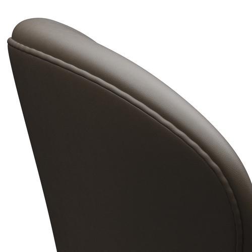 Fritz Hansen Swan Lounge Chair, Black Lacquered/Essential Stone