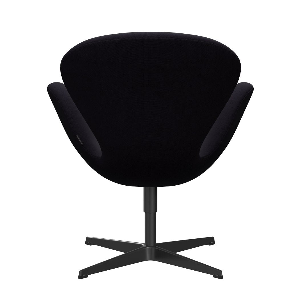 Fritz Hansen Swan Lounge Chair, Black Lacquered/Fame Bordeaux (64055)