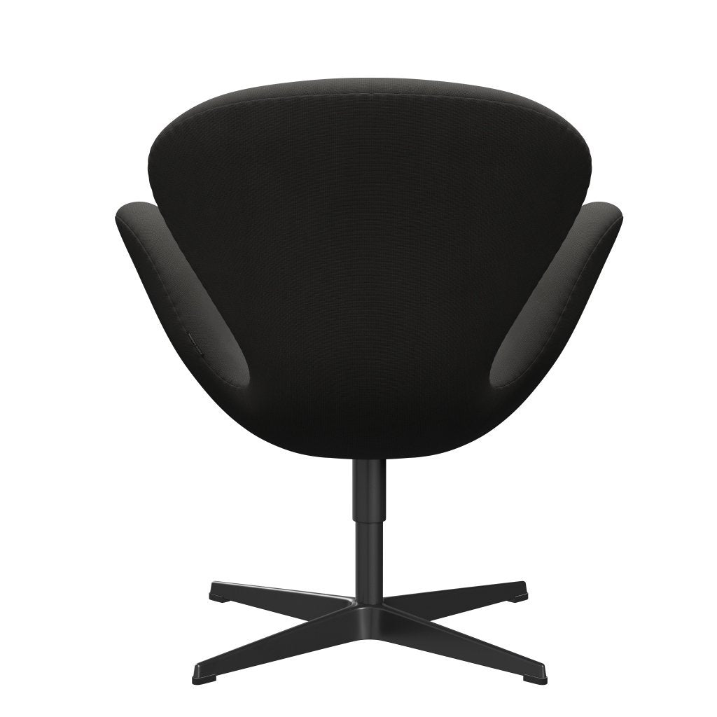 Fritz Hansen Swan Lounge Chair, Black Lacquered/Fame Brown (61060)