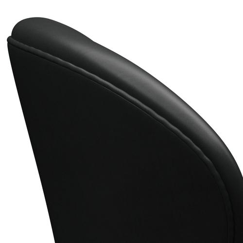 Fritz Hansen Swan Lounge Chair, Black Lacquered/Grace Black