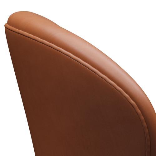 Fritz Hansen Swan Lounge Chair, Black Lacquered/Grace Walnut