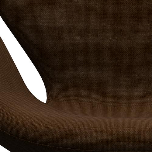 Fritz Hansen Swan Lounge Chair, Black Lacquered/Hallingdal Brown