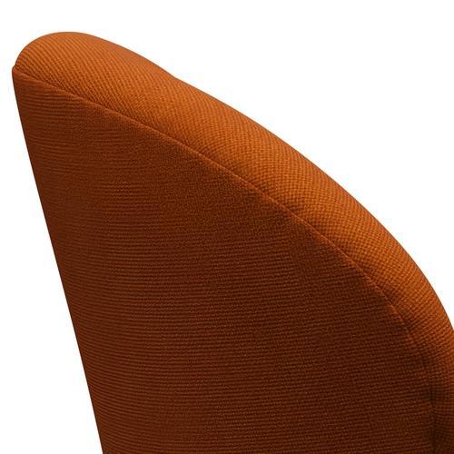 Fritz Hansen Swan Lounge Fotela, czarny lakier/Hallingdal Orange (547)