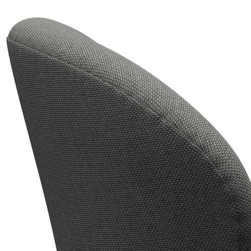 Fritz Hansen Swan Lounge Chair, Black Lacquered/Re Wool Taupe/Natural