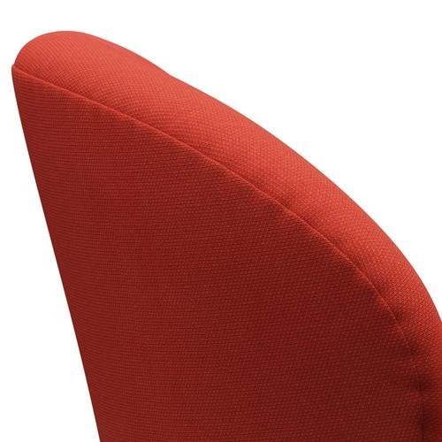 FRITZ HANSEN SWAN SALOUNGE, czarny lakier/Steelcut Light Red