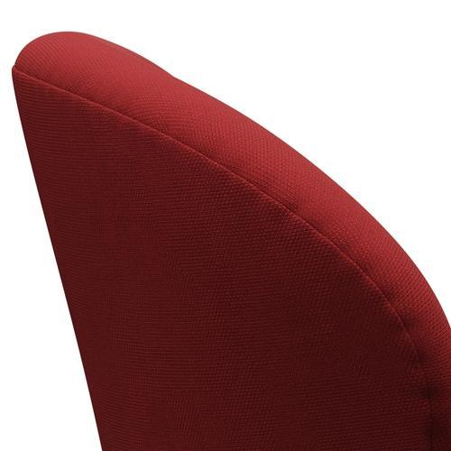 Fritz Hansen Swan Lounge, czarny lakier/Steelcut Red