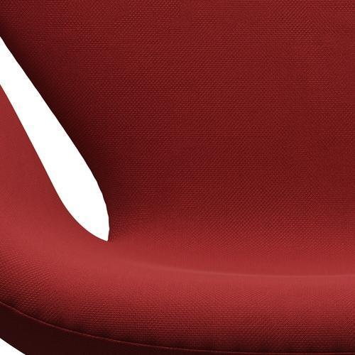 Fritz Hansen Swan Lounge, czarny lakier/Steelcut Red