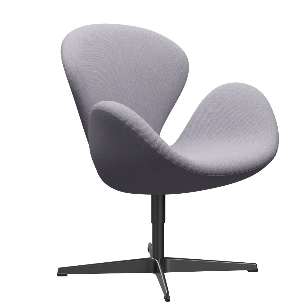 Fritz Hansen Swan Frea, czarny lakier/Steelcut Siber Grey Light