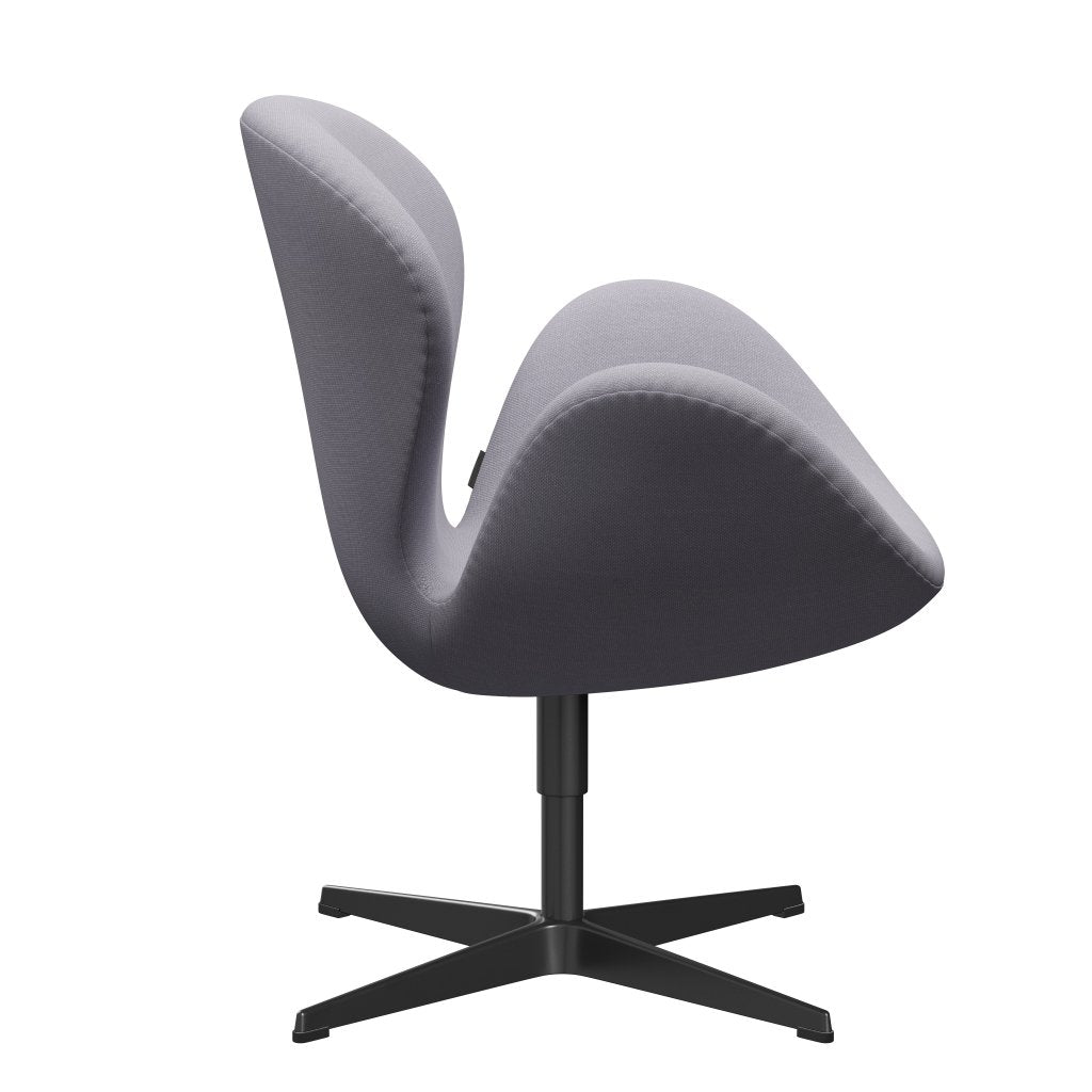 Fritz Hansen Swan Frea, czarny lakier/Steelcut Siber Grey Light