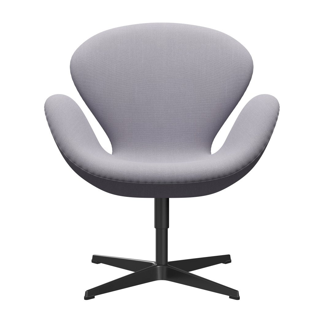 Fritz Hansen Swan Frea, czarny lakier/Steelcut Siber Grey Light