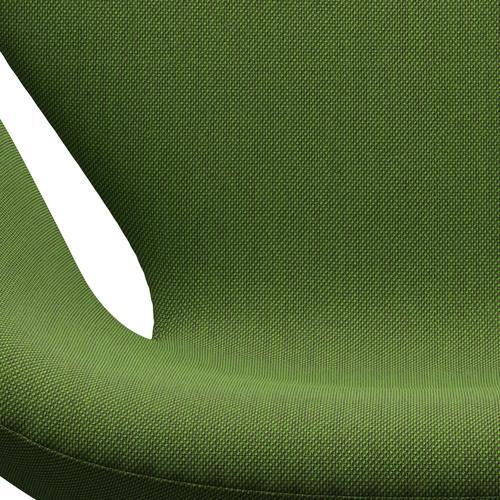 Fritz Hansen Swan Sallo -Lounge, czarny lakier/Steelcut Trio Grass Green