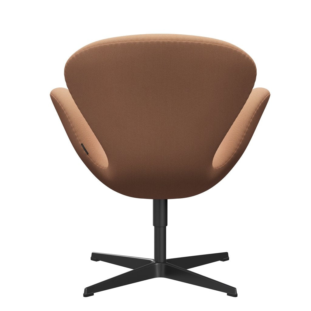 Fritz Hansen Swan Lounge, czarny lakier/Steelcut Trio Nude